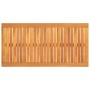 Mesa de centro de madera maciza de acacia 100x50x33 cm