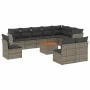 11-piece garden sofa set and gray synthetic rattan cushions by , Garden sets - Ref: Foro24-3256508, Price: 642,35 €, Discount: %