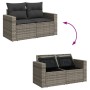 Set de sofás de jardín 11 pzas y cojines ratán sintético gris de , Conjuntos de jardín - Ref: Foro24-3256508, Precio: 652,38 ...