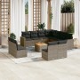 12-piece garden sofa set with gray synthetic rattan cushions by , Garden sets - Ref: Foro24-3256515, Price: 725,95 €, Discoun...