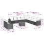 12-piece garden sofa set and brown synthetic rattan cushions by , Garden sets - Ref: Foro24-3256534, Price: 864,59 €, Discoun...
