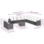 12-piece garden sofa set and brown synthetic rattan cushions by , Garden sets - Ref: Foro24-3256534, Price: 880,73 €, Discoun...