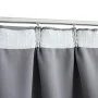 Cortinas opacas con ganchos 2 piezas gris 140x245 cm de vidaXL, Cortinas y visillos - Ref: Foro24-134432, Precio: 46,11 €, De...