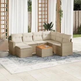 Garden sofa set with beige cushions 8 pcs PE rattan by , Garden sets - Ref: Foro24-3256569, Price: 534,59 €, Discount: %