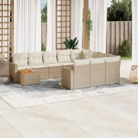 11-piece garden sofa set with beige synthetic rattan cushions by , Garden sets - Ref: Foro24-3256639, Price: 715,65 €, Discou...