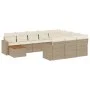 11-teiliges Gartensofa-Set mit beigen synthetischen Rattankissen von , Gartensets - Ref: Foro24-3256639, Preis: 715,38 €, Rab...