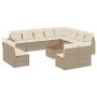 Garden sofa set with cushions 13 pieces beige synthetic rattan by , Garden sets - Ref: Foro24-3256702, Price: 872,28 €, Disco...