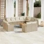 Garden sofa set with cushions 13 pieces beige synthetic rattan by , Garden sets - Ref: Foro24-3256723, Price: 983,37 €, Disco...