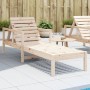 Tumbona de madera maciza de pino 199,5x62x55 cm de , Tumbonas - Ref: Foro24-832538, Precio: 94,51 €, Descuento: %