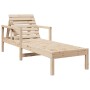 Tumbona de madera maciza de pino 199,5x62x55 cm de , Tumbonas - Ref: Foro24-832538, Precio: 94,51 €, Descuento: %