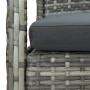 4-teiliges Gartenmöbel-Set und Kissen synthetisches Rattangrau von vidaXL, Gartensets - Ref: Foro24-45787, Preis: 204,15 €, R...
