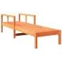 Tumbona de madera maciza de pino marrón cera 199,5x62x55 cm de , Tumbonas - Ref: Foro24-844642, Precio: 100,47 €, Descuento: %