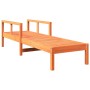 Wachsbraune Liege aus massivem Kiefernholz, 199,5 x 62 x 55 cm von , Liegen - Ref: Foro24-844642, Preis: 101,64 €, Rabatt: %