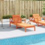 Wachsbraune Liege aus massivem Kiefernholz, 199,5 x 62 x 55 cm von , Liegen - Ref: Foro24-844642, Preis: 101,64 €, Rabatt: %