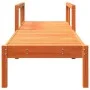 Tumbona de madera maciza de pino marrón cera 199,5x62x55 cm de , Tumbonas - Ref: Foro24-844642, Precio: 100,47 €, Descuento: %