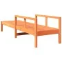 Tumbona de madera maciza de pino marrón cera 199,5x62x55 cm de , Tumbonas - Ref: Foro24-844642, Precio: 100,47 €, Descuento: %
