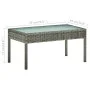 4-teiliges Gartenmöbel-Set und Kissen synthetisches Rattangrau von vidaXL, Gartensets - Ref: Foro24-45787, Preis: 201,03 €, R...