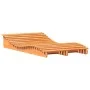 Tumbona de madera maciza de pino marrón cera 205x110x31,5 cm de , Tumbonas - Ref: Foro24-844654, Precio: 131,90 €, Descuento: %