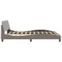 Bed frame with headboard in taupe gray fabric 180x200 cm by , Beds and slatted bases - Ref: Foro24-373229, Price: 169,00 €, D...