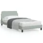 Estructura de cama con cabecero terciopelo gris claro 100x200cm de , Camas y somieres - Ref: Foro24-373132, Precio: 108,97 €,...