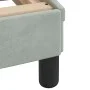 Light gray velvet bed frame with headboard 100x200cm by , Beds and slatted bases - Ref: Foro24-373132, Price: 108,97 €, Disco...