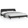 Bed frame with black velvet headboard 180x200 cm by , Beds and slatted bases - Ref: Foro24-373234, Price: 195,74 €, Discount: %