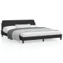 Bed frame with black velvet headboard 180x200 cm by , Beds and slatted bases - Ref: Foro24-373234, Price: 193,10 €, Discount: %