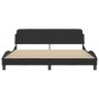 Bed frame with black velvet headboard 180x200 cm by , Beds and slatted bases - Ref: Foro24-373234, Price: 195,74 €, Discount: %