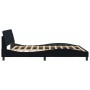 Bed frame with black velvet headboard 180x200 cm by , Beds and slatted bases - Ref: Foro24-373234, Price: 195,74 €, Discount: %