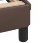 Brown synthetic leather headboard bed frame 200x200 cm by , Beds and slatted bases - Ref: Foro24-373260, Price: 158,35 €, Dis...