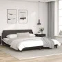 Bettgestell mit schwarz-weißem Kopfteil aus Kunstleder von , Betten und Lattenroste - Ref: Foro24-373243, Preis: 194,60 €, Ra...
