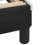 Bed frame with black and white synthetic leather headboard by , Beds and slatted bases - Ref: Foro24-373243, Price: 194,65 €,...