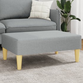 Light gray fabric footstool 77x55x31 cm by , Ottomans - Ref: Foro24-379553, Price: 57,55 €, Discount: %