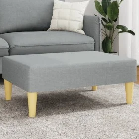 Light gray fabric footstool 77x55x31 cm by , Ottomans - Ref: Foro24-379553, Price: 70,65 €, Discount: %