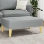 Hellgrauer Fußhocker aus Stoff, 77 x 55 x 31 cm von , Osmanen - Ref: Foro24-379553, Preis: 70,18 €, Rabatt: %