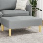 Hellgrauer Fußhocker aus Stoff, 77 x 55 x 31 cm von , Osmanen - Ref: Foro24-379553, Preis: 57,55 €, Rabatt: %
