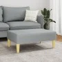 Hellgrauer Fußhocker aus Stoff, 77 x 55 x 31 cm von , Osmanen - Ref: Foro24-379553, Preis: 70,18 €, Rabatt: %