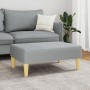 Hellgrauer Fußhocker aus Stoff, 77 x 55 x 31 cm von , Osmanen - Ref: Foro24-379553, Preis: 57,55 €, Rabatt: %