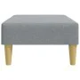Hellgrauer Fußhocker aus Stoff, 77 x 55 x 31 cm von , Osmanen - Ref: Foro24-379553, Preis: 70,18 €, Rabatt: %