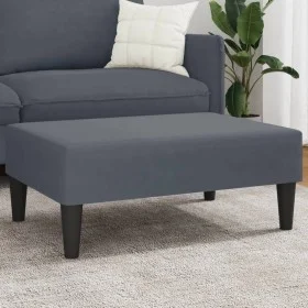 Dunkelgrauer Samt-Fußhocker 77x55x31 cm von , Osmanen - Ref: Foro24-379558, Preis: 55,91 €, Rabatt: %