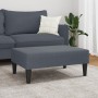 Dunkelgrauer Samt-Fußhocker 77x55x31 cm von , Osmanen - Ref: Foro24-379558, Preis: 56,89 €, Rabatt: %