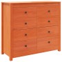 Armario auxiliar madera maciza de pino marrón cera 100x40x90 cm de , Aparadores - Ref: Foro24-844495, Precio: 208,02 €, Descu...