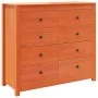 Beistellschrank aus massivem, wachsbraunem Kiefernholz, 100 x 40 x 90 cm von , Sideboards - Ref: Foro24-844495, Preis: 205,26...
