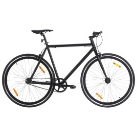 Bicicleta de piñón fijo negro 700c 59 cm