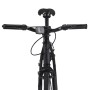 Bicicleta de piñón fijo negro y naranja 700c 55 cm