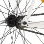 Weiß-orangefarbenes Fixed-Gear-Fahrrad 700c 51 cm von , Fahrräder - Ref: Foro24-92264, Preis: 273,38 €, Rabatt: %