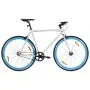 Weiß-blaues Fixed-Gear-Fahrrad 700c 59 cm von , Fahrräder - Ref: Foro24-92272, Preis: 281,03 €, Rabatt: %