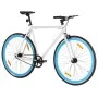 Weiß-blaues Fixed-Gear-Fahrrad 700c 59 cm von , Fahrräder - Ref: Foro24-92272, Preis: 281,03 €, Rabatt: %