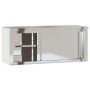 Küchenwandschrank mit Schiebetüren aus Edelstahl von , Lebensmittelbehälter - Ref: Foro24-376443, Preis: 228,98 €, Rabatt: %