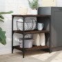 Küchenwagen aus eichenbraunem Holzwerkstoff, 60 x 41 x 76 cm von , Küchen- und Speisewagen - Ref: Foro24-842305, Preis: 62,28...